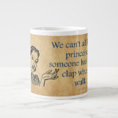 Grande Tasse SlipperyJoe's Princess clap marchant drôle les ann (Devant)