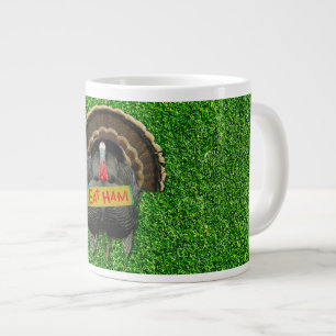 Grande Tasse SlipperyJoe's Thanksgiving turkey grass manger du 