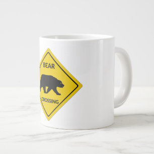 Grande Tasse SlipperySignal de passage de l'ours de Joe silhoue