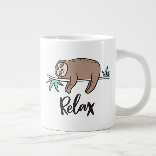 Grande Tasse Sloth Dit Relax (Droite)