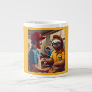 Grande Tasse Sloth Fast Food Worker