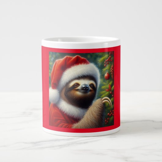 Grande Tasse Sloth Santa Claus (Devant)