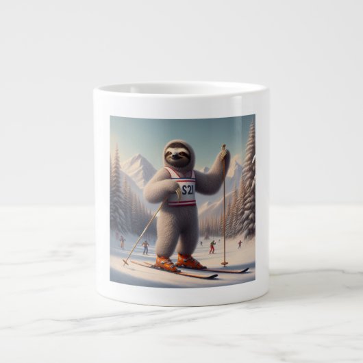 Grande Tasse Sloth Skiing (Devant)