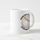 Grande Tasse Small Size Personalized Text Baseball Custom (Devant droit)