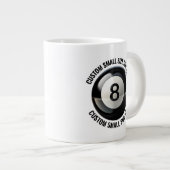Grande Tasse Small Size Personalized Text Pool 8 Ball Custom (Devant droit)