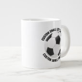 Grande Tasse Small Size Personalized Text Soccer Ball Custom (Devant droit)