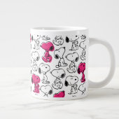 Grande Tasse Snoopy Black & Magenta Motif (Droite)