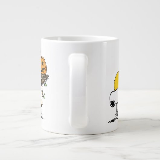 Grande Tasse Snoopy & Bois Nid Avec Jack O'Lantern (Dos)