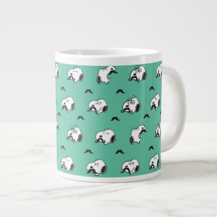 Grande Tasse Snoopy Moustaches et Motif Turquoise