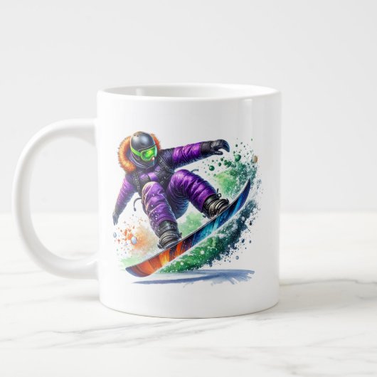 Grande Tasse Snowboarder Jumbo  (Gauche)