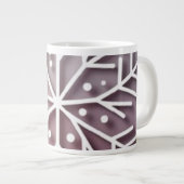 Grande Tasse Snowflake Ornament Icon – Winter Holiday Design  (Devant droit)