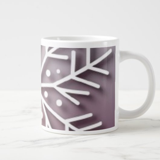 Grande Tasse Snowflake Ornament Icon – Winter Holiday Design  (Droite)