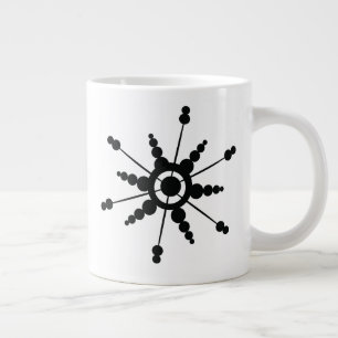 Grande Tasse Snowflakes Bulle géométrique Vacances d'hiver