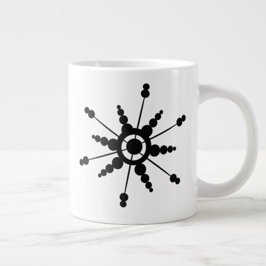 Grande Tasse Snowflakes Bulle géométrique Vacances d'hiver (Droite)