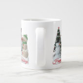 Grande Tasse SnowPals Joyeuses Fêtes écriture rouge (Dos)