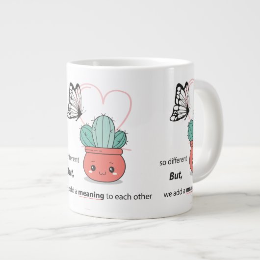 Grande Tasse So Different, Parfait Ensemble - mignon couple d'a (Devant droit)