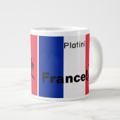 Grande Tasse Soccer France, personnalisable (Devant droit)