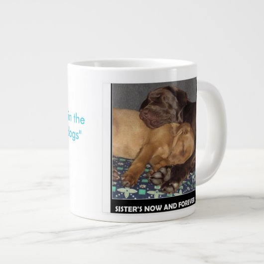 Grande Tasse Soeurs, café et chiens (Devant droit)