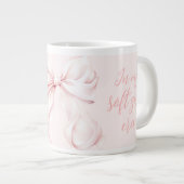 Grande Tasse Soft Girl Rose Bow (Devant droit)