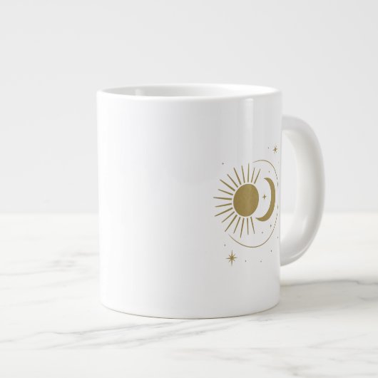 Grande Tasse Sol & Luna en Armonía ✨ | Celestial Balance Design (Devant droit)