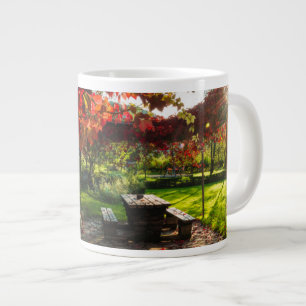 Grande Tasse Soleil à travers les feuilles d'automne, Croatie