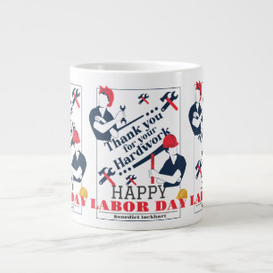 Grande Tasse Solidarité Travailleur Unité Fête du Travail avec 