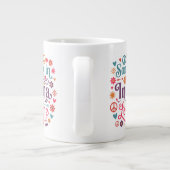 Grande Tasse Someone in Indiana Loves Me Boho Hippie Design (Dos)