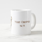 Grande Tasse Son Joyeux Noël Cerf et Arbre Giant Café (Devant droit)