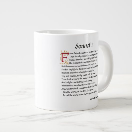Grande Tasse Sonnet 1 (Devant droit)