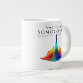 Grande Tasse Sonographe vasculaire - Ondes Ultrasoniques coloré (Devant droit)