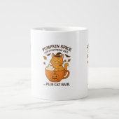 Grande Tasse Sorcière de chat gingembre - Joli design d'Hallowe (Devant)