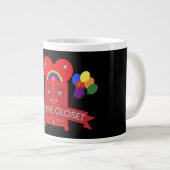 Grande Tasse Sortir de la fête gay (Devant droit)