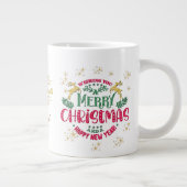 Grande Tasse Souhaitez-vous un joyeux Noël et une bonne année (Droite)
