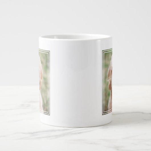 Grande Tasse Souriant d'endoodle doré (Devant)
