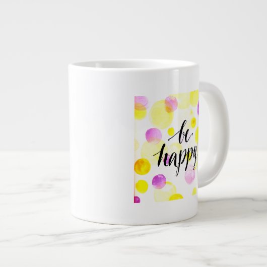 Grande Tasse Soyez heureux 2 (Devant droit)
