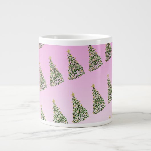 Grande Tasse Spécialité Motif unique de Noël Arbre (Devant)