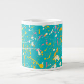 Grande Tasse Splash de peinture Abstraite (Devant)