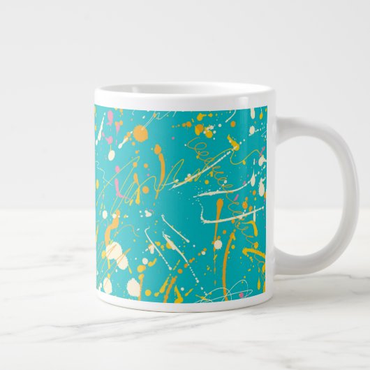 Grande Tasse Splash de peinture Abstraite (Droite)