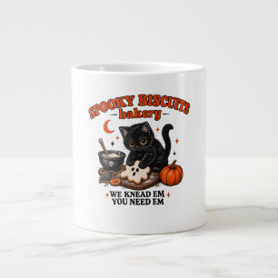 Grande Tasse Spooky Biscuits Bakery Black Cat Hallloween