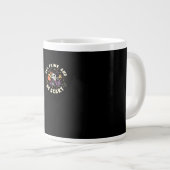 Grande Tasse Spooky Skeleton Celebrating Halloween Eat Drink (Devant droit)