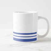 Grande Tasse Sportif Été Bleu Blanc Deux Gras Bleu Bas (Droite)