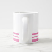 Grande Tasse Sporty Chic Rose Bas De Course Sur Blanc (Dos)