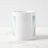 Grande Tasse Squelette de feuilles vertes (Devant)