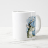 Grande Tasse Stag errant - Aquarelle (Devant droit)