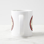 Grande Tasse Stand avec la Palestine - Poing - Couleurs du drap (Dos)