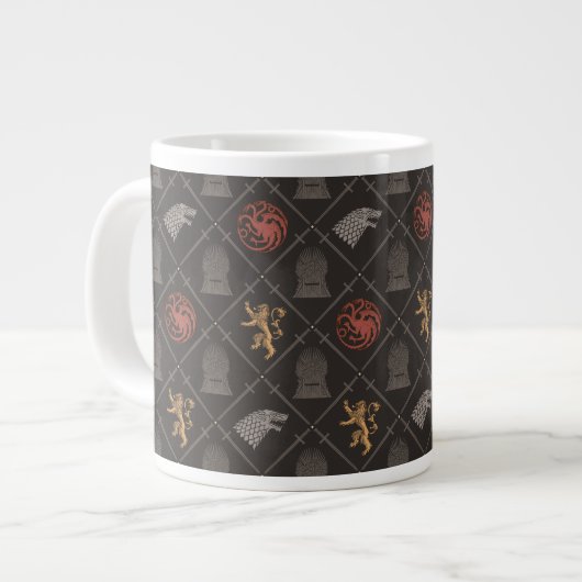 Grande Tasse Stark, Lannister, Targaryen, Motif du Trône de fer (Devant gauche)