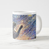 Grande Tasse Starry Night Cat – Van Gogh Style Art  (Devant droit)