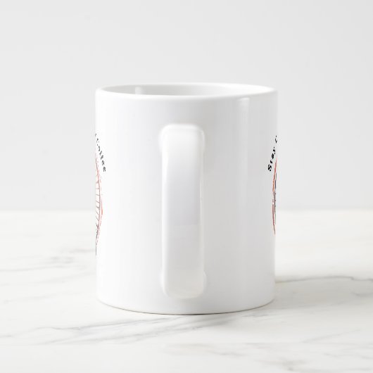 Grande Tasse Stay Calm and Sip Your Coffee Design  (Dos)