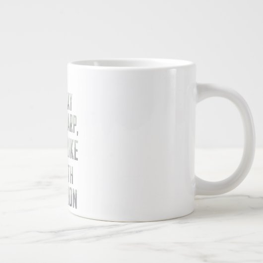 Grande Tasse Stay Sharp, Strike with Precision - Cobra Design (Droite)