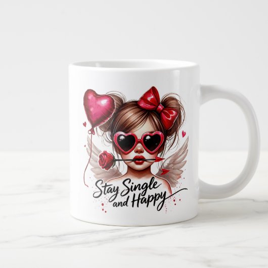 Grande Tasse Stay Single & Happy (Droite)